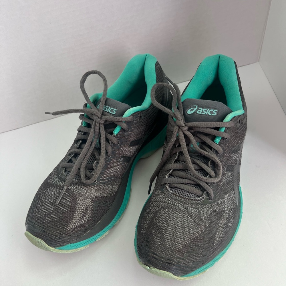 ASICS Women's Black and Teal Athletic Shoes - Picture 2 of 8